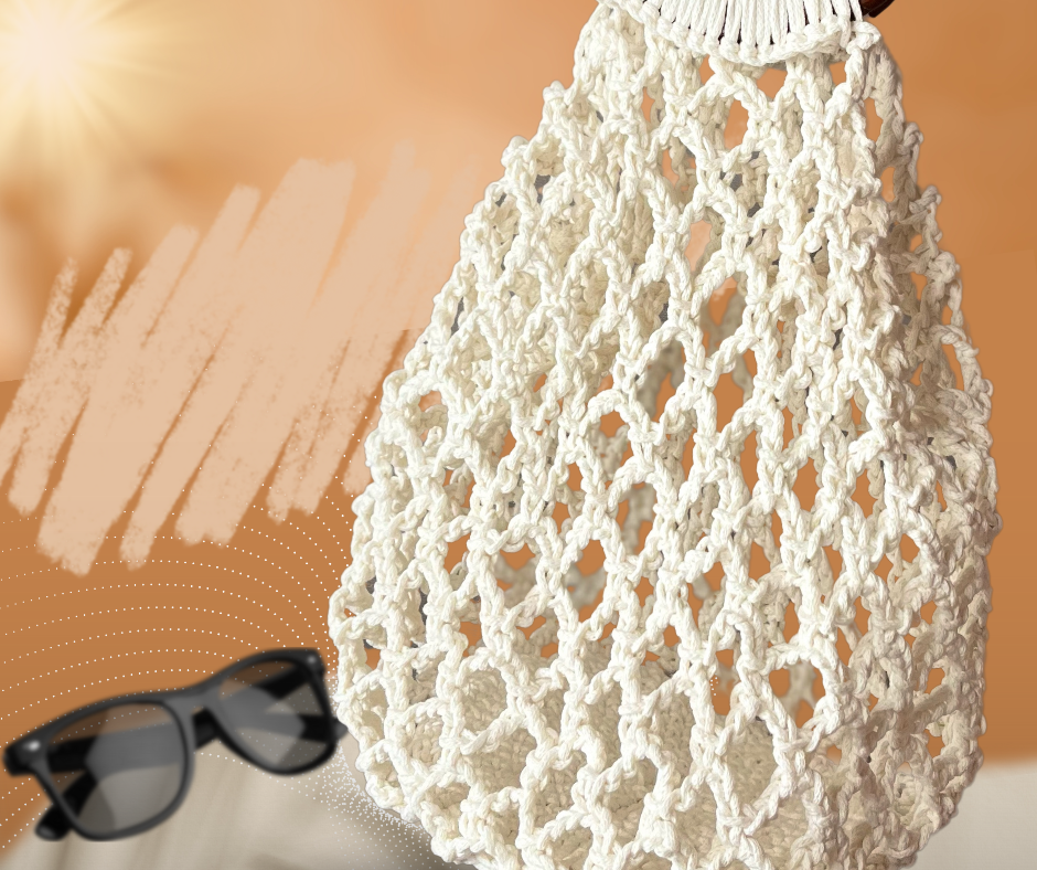 Bolso Trenzado Wooden Crochet