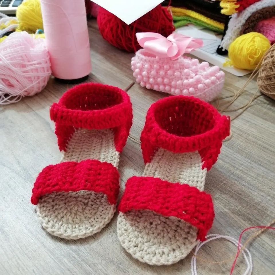 Zapatilla Crochet